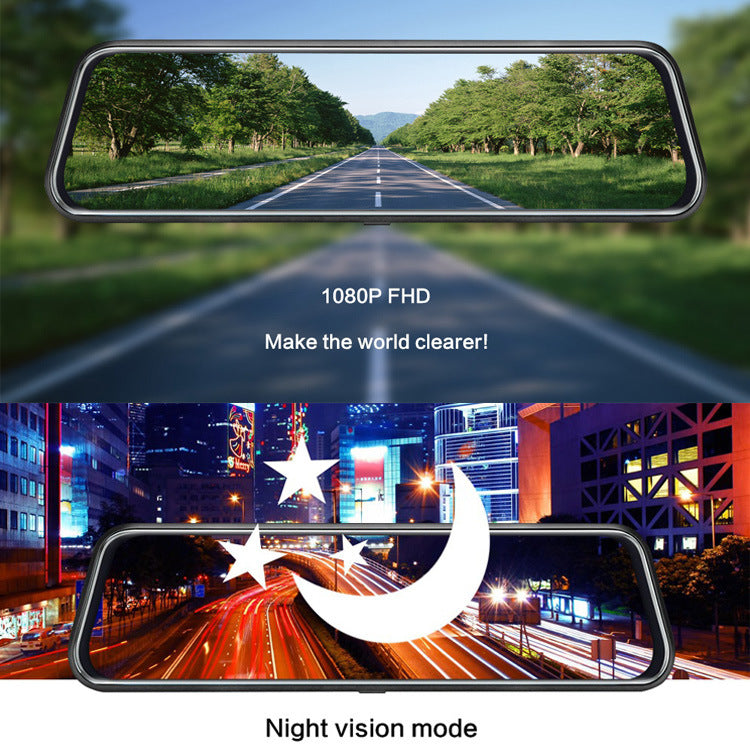 10 Inch Touch Screen Car DVR Front Rear Camera