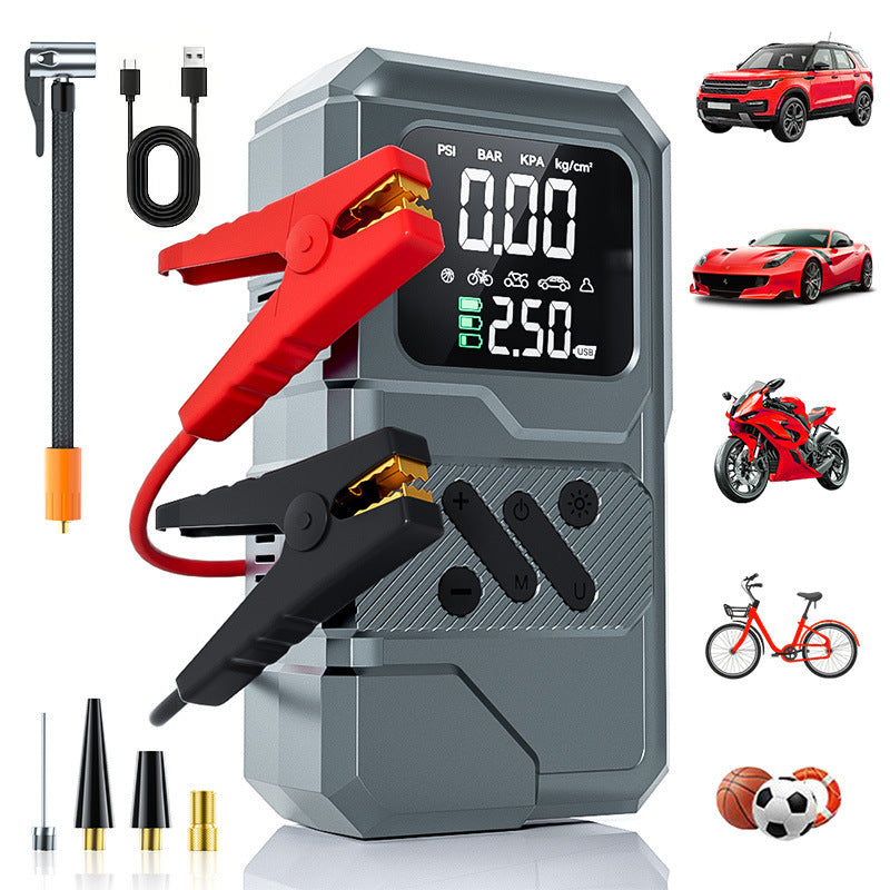 Multifunctional Portable Car Air Pump and Jump Starter
